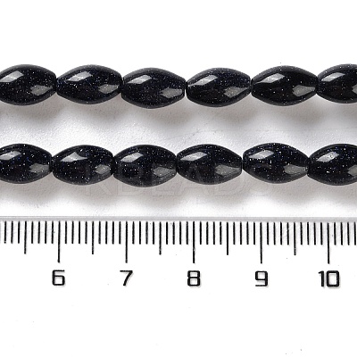 Synthetic Blue Goldstone Beads Strands G-I369-B21-01A-1