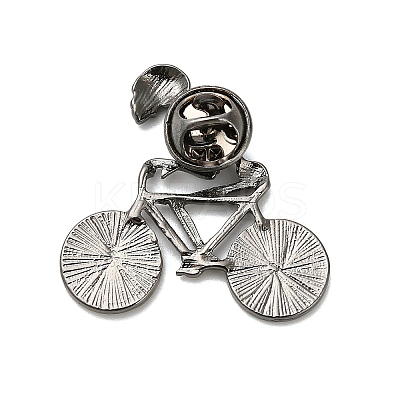 Halloween Theme Skeleton with Bike Enamel Pins JEWB-Z045-01B-1