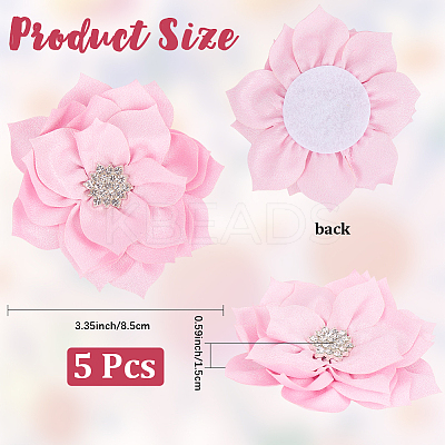Polyester & Rhinestones Ornament Accessories DIY-WH20063-015E-1