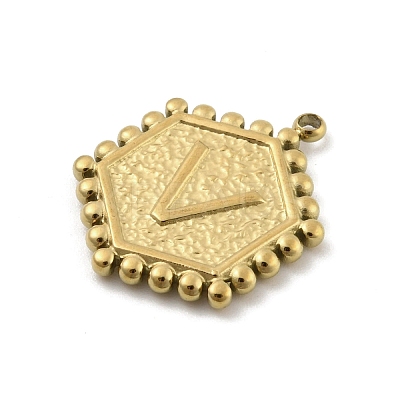 201 Stainless Steel Pendants STAS-R227-01V-G-1