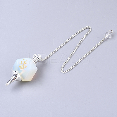 Natural & Synthetic Gemstone Dowsing Pendulums G-R461-25-A-1