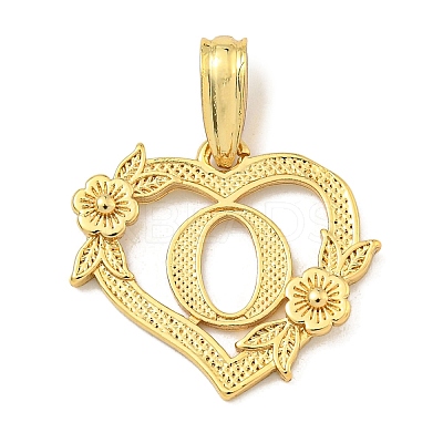 Heart Brass Pendants KK-I714-04G-O-1
