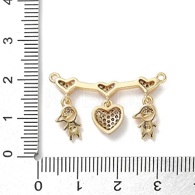 Brass Pave Cubic Zirconia Pendants KK-M287-05G-A-1