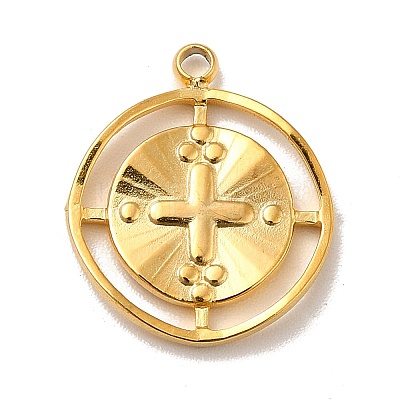 Ion Plating(IP) 304 Stainless Steel Pendants STAS-A066-06G-1