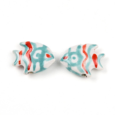 Handmade Porcelain Beads PORC-N009-08B-1