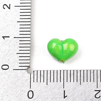 Brass Enamel Beads KK-G541-01G-1
