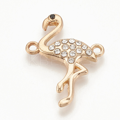 Alloy Rhinestone Links connectors X-ALRI-Q235-007G-1