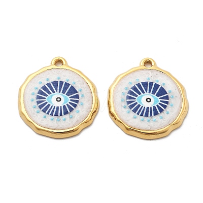IP Plating(IP) 304 Stainless Steel Enamel Pendants STAS-A103-01G-02-1