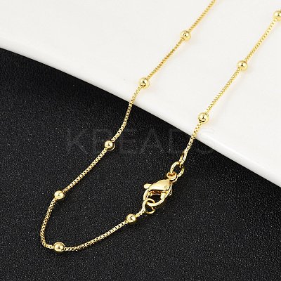 Brass Satellite Chains Necklace for Women X-NJEW-P265-05G-1