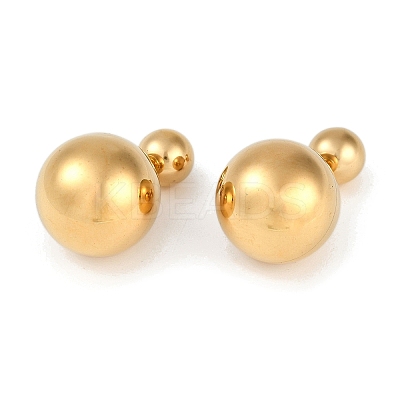 304 Stainless Steel Stud Earrings EJEW-D282-02G-02-1