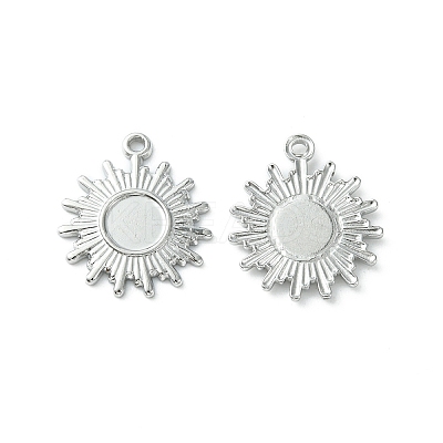 Non-Tarnish 304 Stainless Steel Pendant Cabochon Settings STAS-L269-036P-1