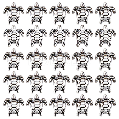 40Pcs Tibetan Style Alloy Beads TIBE-DC0001-18-1