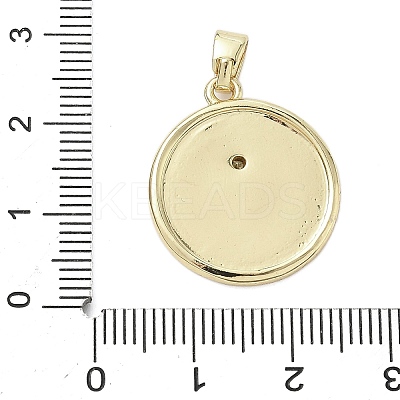 Brass Micro Pave Cubic Zirconia Pendants KK-K368-05B-02-1