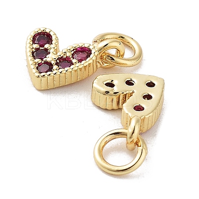 Brass Micro Pave Cubic Zirconia Charms RB-I078-66G-01-NR-1