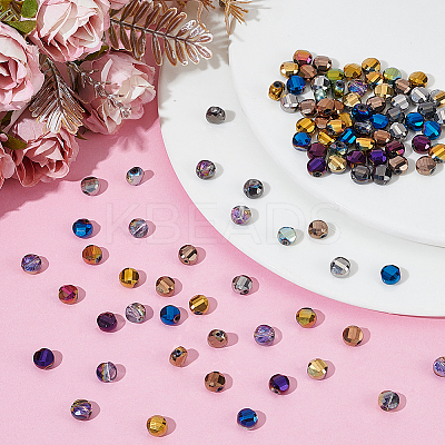 110Pcs 11 Colors Electroplate Glass Beads GLAA-AR0001-75-1