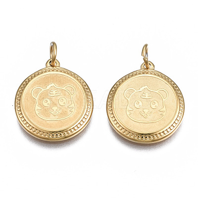 Ion Plating(IP) 304 Stainless Steel Pendants STAS-N097-225LG-1