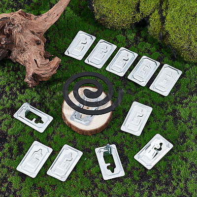30Pcs Iron Mosquito Coil Findings FIND-CN0001-79B-1