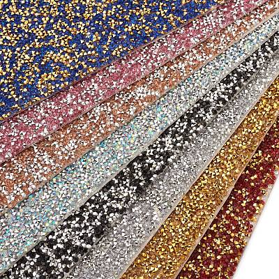 Hot Melting Glass Rhinestone Glue Sheets X-DIY-TAC0184-40B-1