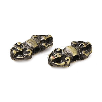 Tibetan Style Rack Plating Brass Connector Charms KK-Q805-36AB-1
