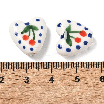Handmade Porcelain Enamel Beads PORC-K011-02E-1