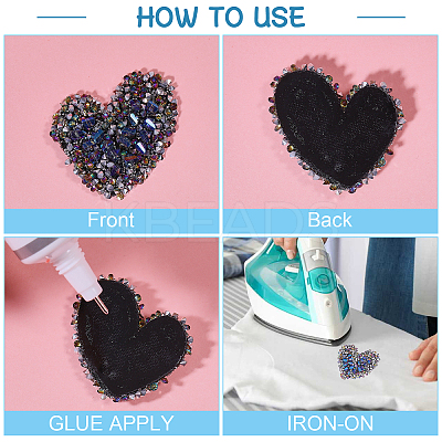 12Pcs Glitter Resin Hotfix Rhinestone(Hot Melt Adhesive On The Back) PATC-CA0001-15-1