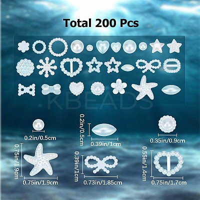 2 Bags Plastic Cabochons OHAR-GF0001-23-1