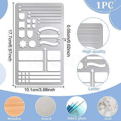 Retro Stainless Steel Metal Cutting Dies Stencils DIY-WH0242-389-1