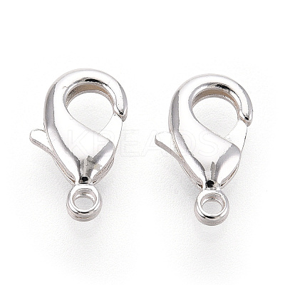 Brass Lobster Claw Clasps KK-YW0004-01B-S-1