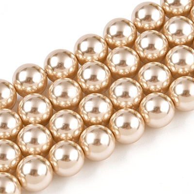 Glass Pearl Beads Strands HY-G002-01E-11-1