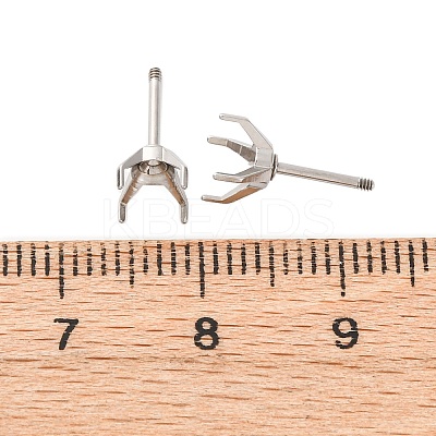 304 Stainless Steel Stud Earring Findings STAS-B091-02A-06P-1
