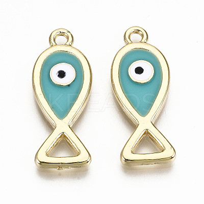 Alloy Enamel Pendants PALLOY-T075-33-NR-1