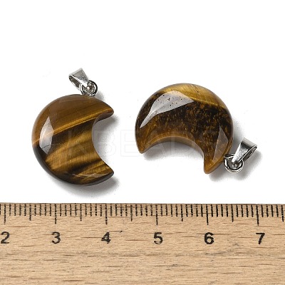 Natural Tiger Eye Pendants G-H035-01P-01-1