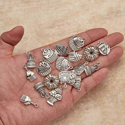 10 Styles Tibetan Style Alloy Pendants FIND-SZ0003-64-1