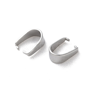 304 Stainless Steel Snap on Bails STAS-V007-02B-P-1