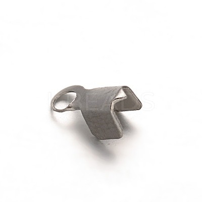 Tarnish Resistant 304 Stainless Steel Folding Crimp Ends STAS-G130-12P-1