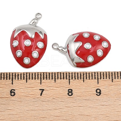 304 Stainless Steel Enamel Pendants STAS-Z166-23A-P-1
