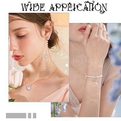 20Pcs 10 Style Alloy Rhinestone Pendants ALRI-CA0001-13-1
