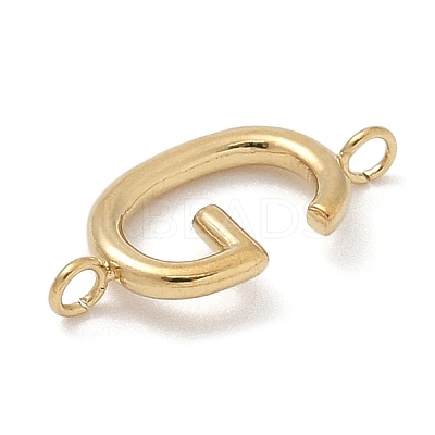 304 Stainless Steel Letter Connector Charms LS-STAS-M108-01G-07-1