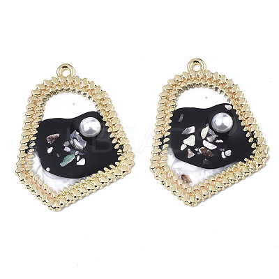 Epoxy Resin Pendants RESI-S381-08A-1