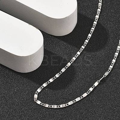 Brass Oval Link Chain Necklaces for Women NJEW-D302-26P-1