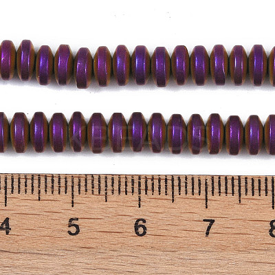 Electroplated Synthetic Non-magnetic Hematite Beads Strands G-E618-08H-1