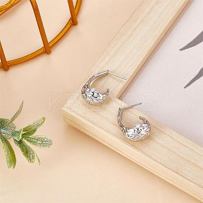 Natural Pearl Teardrop Stud Earrings JE1078B-1