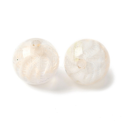 Two Tone Transparent Acrylic Beads OACR-D304-02H-1