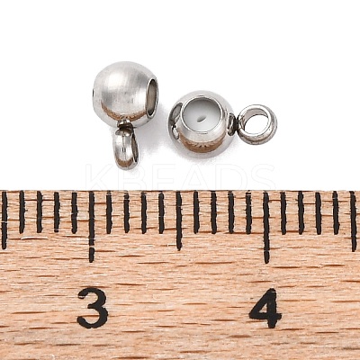 202 Stainless Steel Beads STAS-S151-02P-B-1