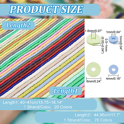40 strand 40 stytle Handmade Polymer Clay Beads CLAY-PH0001-86-1