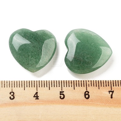 Heart Natural Green Aventurine Palm Stones G-C134-06A-15-1