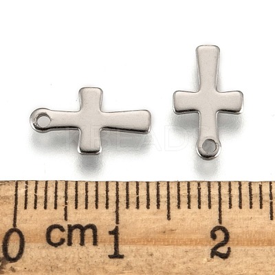 Tarnish Resistant Cross Stainless Steel Charms Pendants X-STAS-Q168-07-1