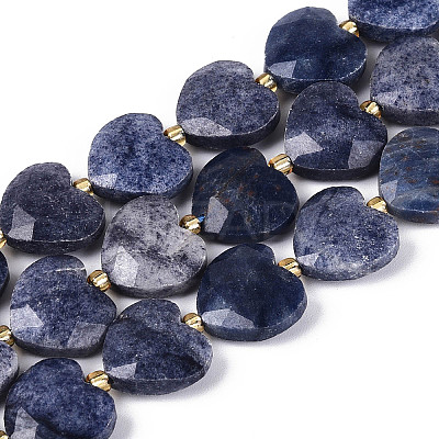 Natural Blue Aventurine Beads Strands G-P592-B09-01-1