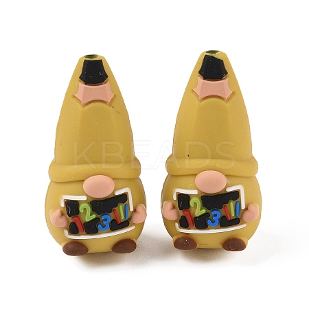 Teachers' Day Themes Silicone Beads SIL-I013-01D-1