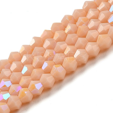 Opaque Solid Color Imitation Jade Glass Beads Strands LS-EGLA-A039-P4mm-L06-1